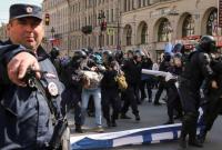Опубликовано видео с разгоном митинга в Санкт-Петербурге