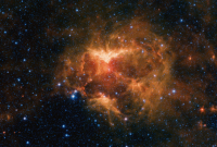 NASA запечатлело туманность, похожую на светильник из тыквы